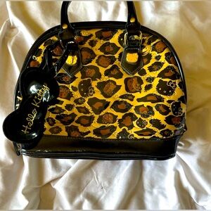 Loungefly Hello Kitty Vintage Leopard Print Purse